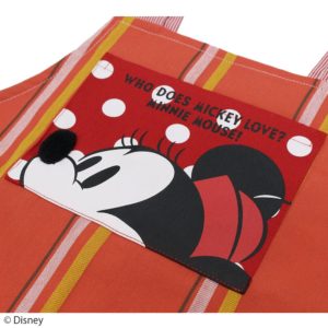 【Disney】ミニーマウス　ちょっとさわれるエプロン　キッズ4