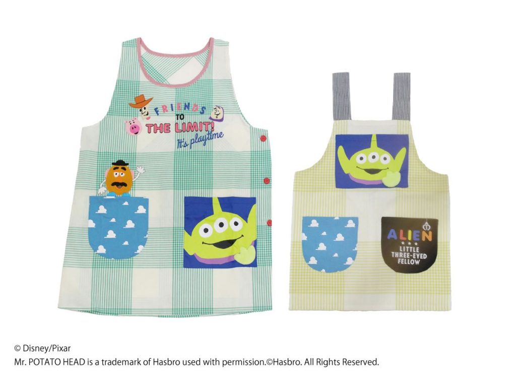 【DISNEY/PIXAR】エイリアン　ちょっとさわれるエプロン　集合