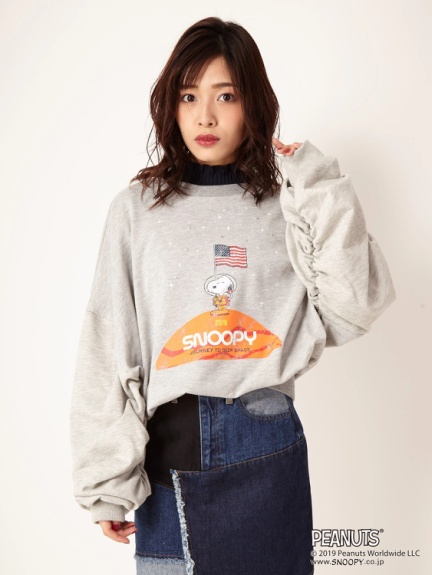 スヌーピー 裏毛トップス