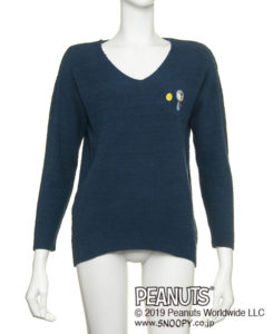 PEANUTS V-NECK KNIT２