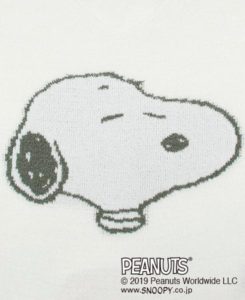 PEANUTS V-NECK KNIT４