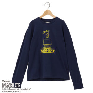 スヌーピー PEANUTS ロングTシャツ バックプリント３