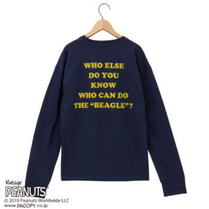 スヌーピー PEANUTS ロングTシャツ バックプリント４
