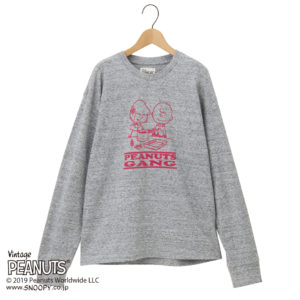 スヌーピー PEANUTS ロングTシャツ バックプリント５