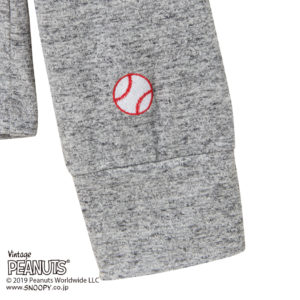 スヌーピー PEANUTS ロングTシャツ 刺しゅう２
