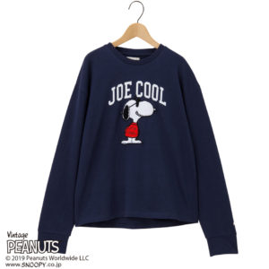 スヌーピー PEANUTS ロングTシャツ 刺しゅう５