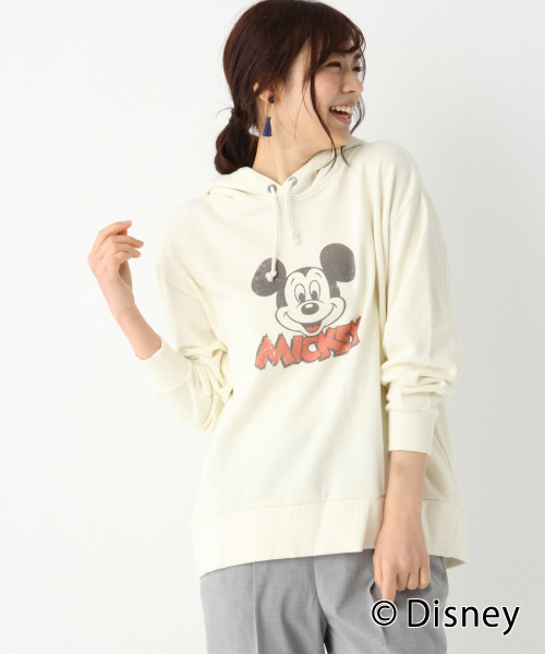 MICKEY MOUSE/バックキリカエパーカー