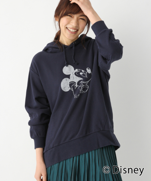 MICKEY MOUSE/バックキリカエパーカー２