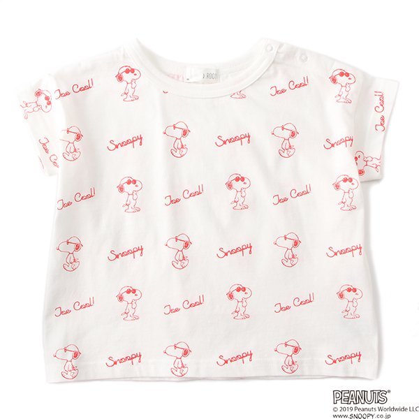PEANUTSコラボスヌーピープリントTシャツ6