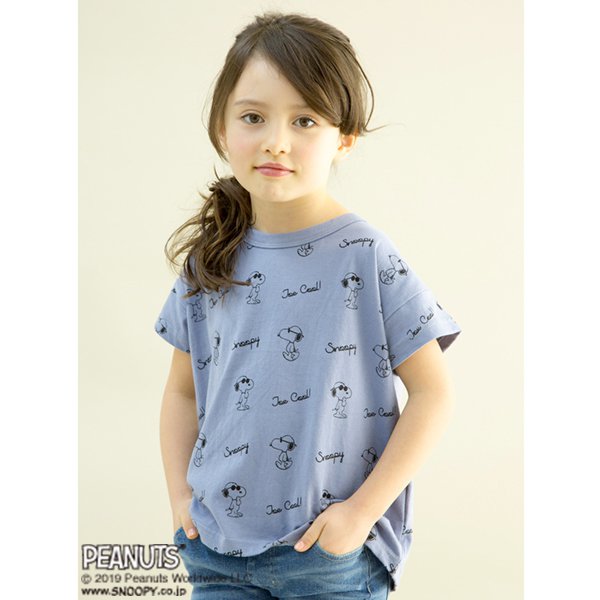 PEANUTSコラボスヌーピープリントTシャツ5