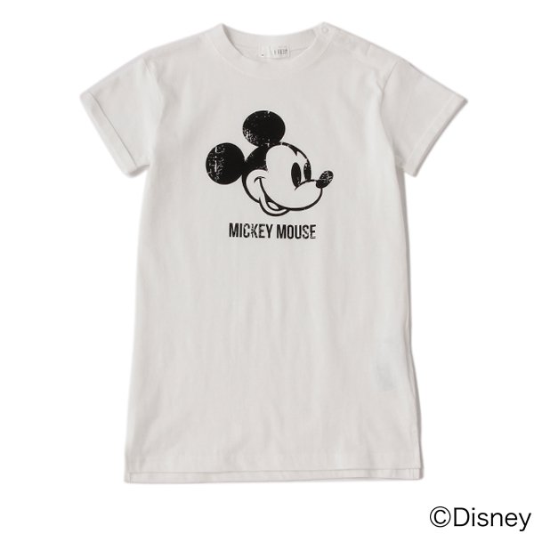 かすれプリントワンピース２