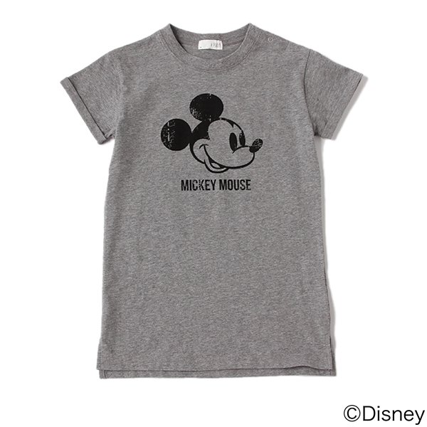 かすれプリントワンピース４