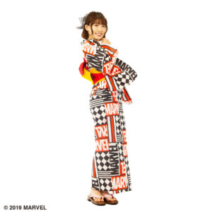 浴衣　MARVELロゴ７