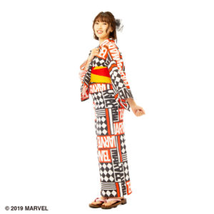 浴衣　MARVELロゴ６