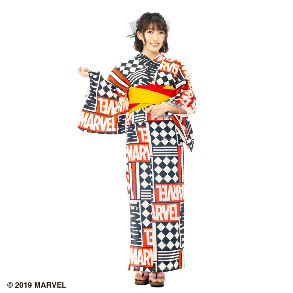 浴衣 MARVELロゴ