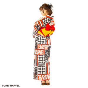 浴衣　MARVELロゴ４