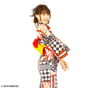 浴衣　MARVELロゴ４