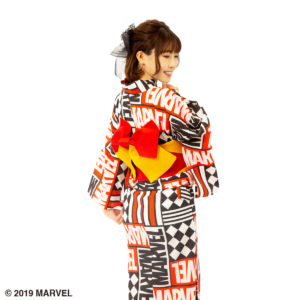 浴衣　MARVELロゴ２
