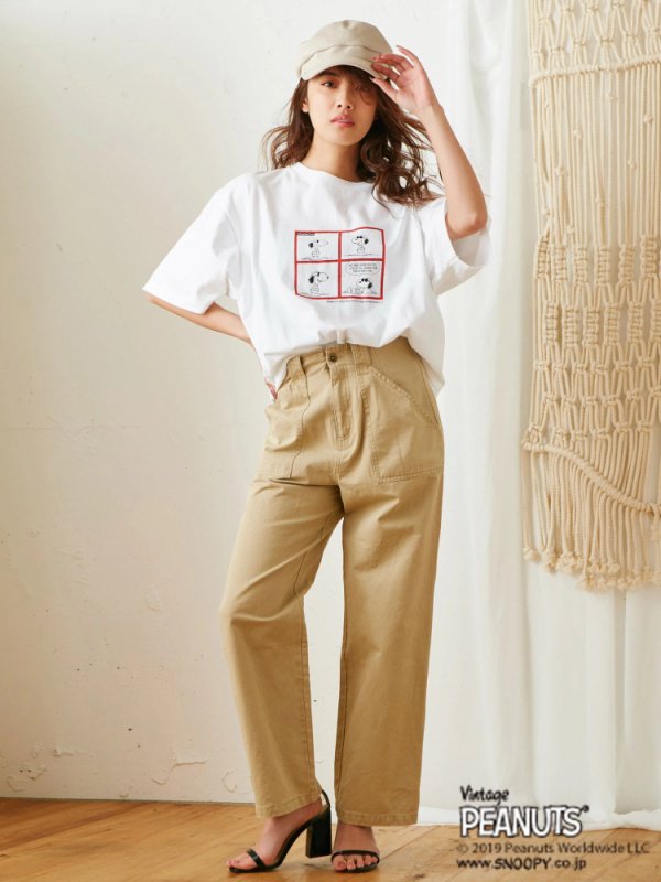 スヌーピーオーバーTシャツ3