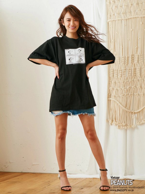 スヌーピーオーバーTシャツ2