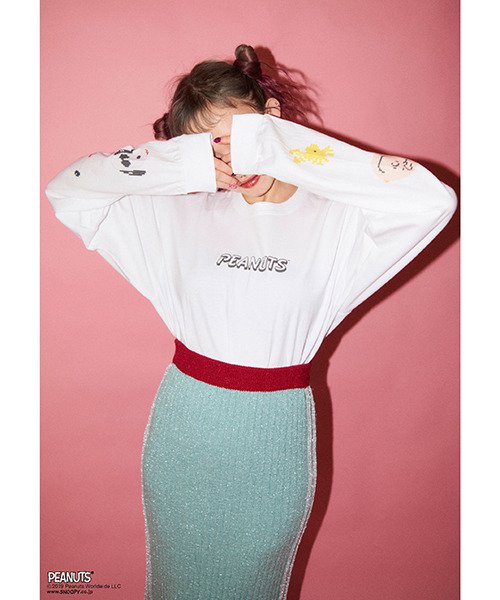 8bit PEANUTS L/S TEE