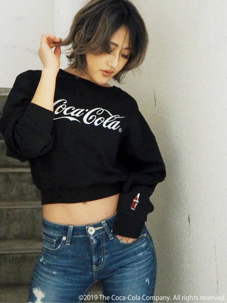 ロゴショートスウェットプルオーバー２