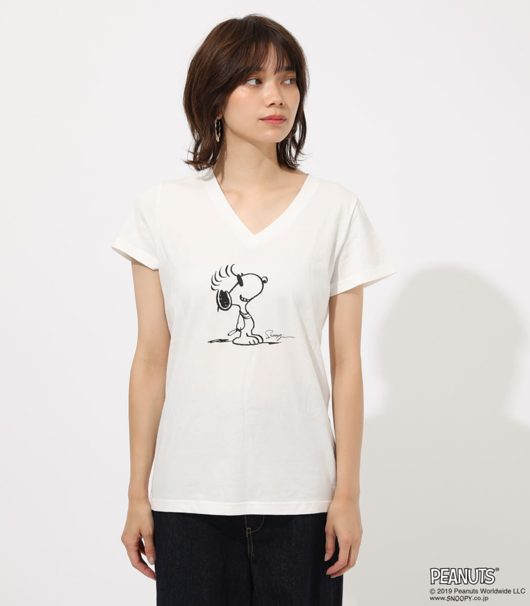 LIMITED SNOOPY V NECK TEE2