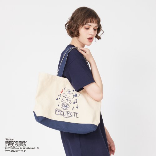 SNOOPY×Laundry FEELING ITトートバッグ