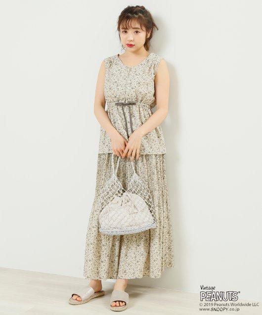 スヌーピードット柄消しプリーツスカート4