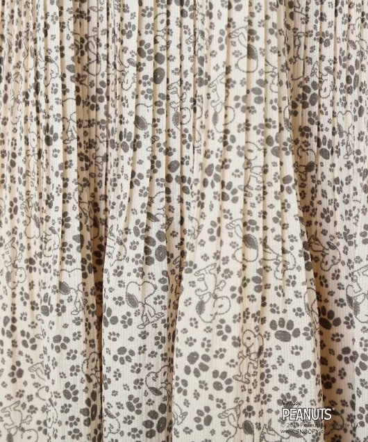 スヌーピードット柄消しプリーツスカート3