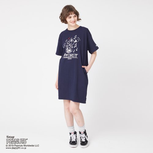 SNOOPY×Laundry FEELING IT Tシャツワンピース