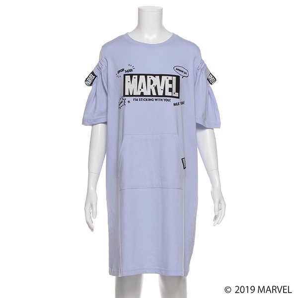 MARVEL 肩開きTシャツワンピース2