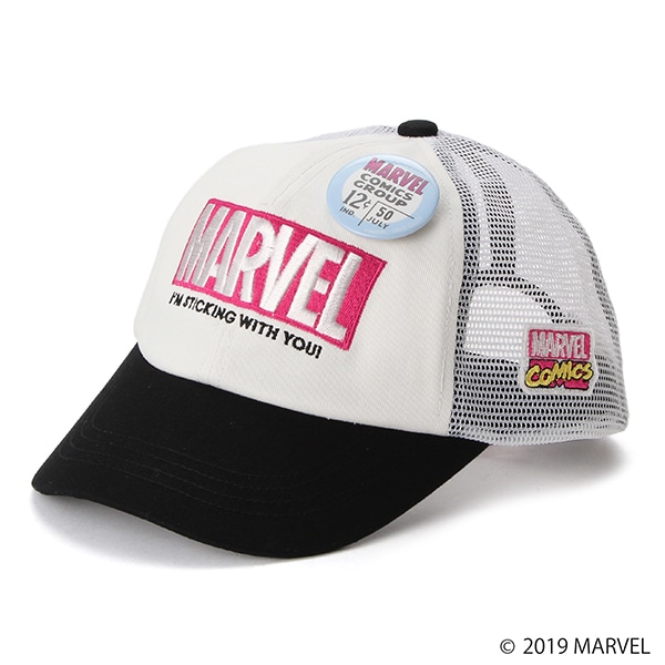 MARVEL 缶バッチつきメッシュキャップ２