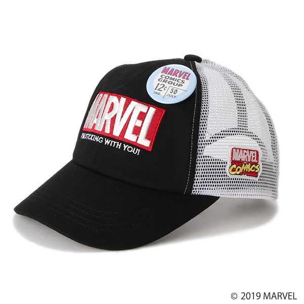 MARVEL 缶バッチつきメッシュキャップ３