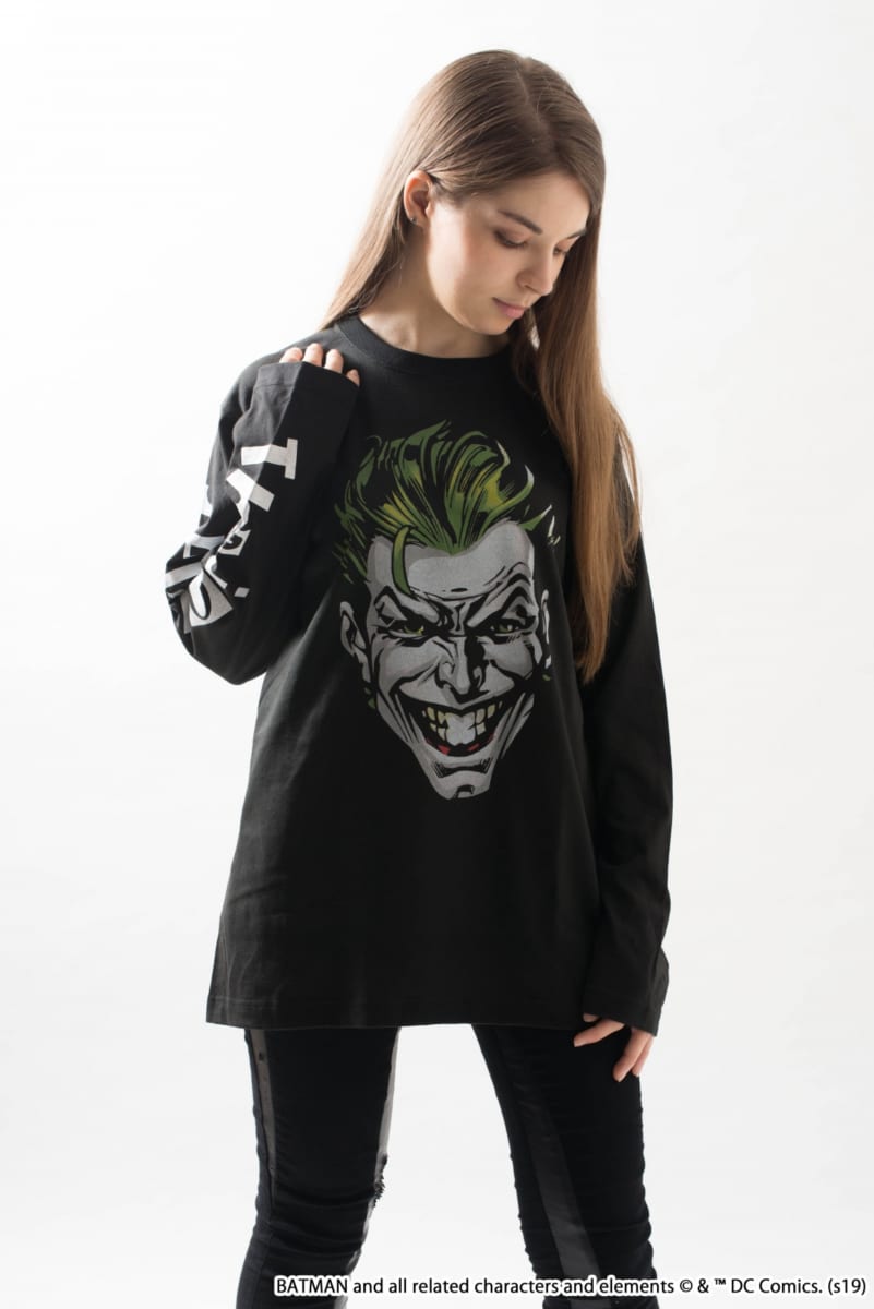『THE JOKER』ジョーカー FACE ロングTシャツ(男女兼用)