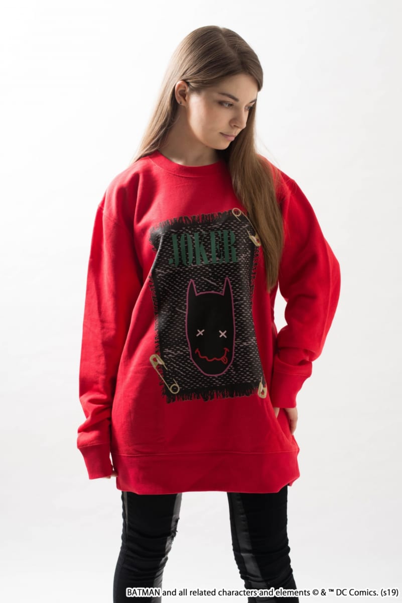 『THE JOKER』ジョーカー バットマン落書きデザイン トレーナー(男女兼用)
