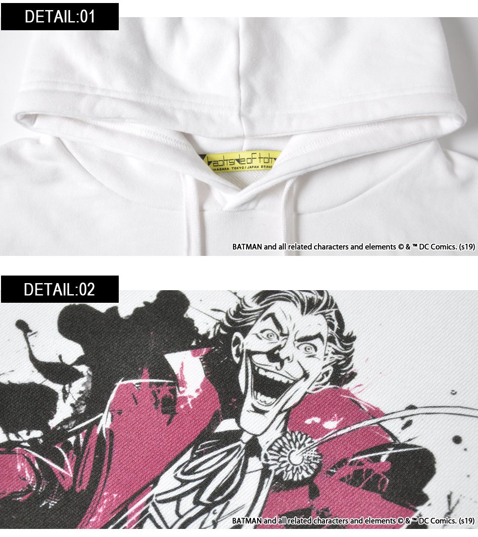 『THE JOKER』ジョーカー HAHAHAHA サイドジップ・ビッグパーカー(男女兼用)2