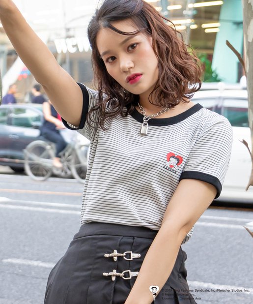 ベティー ボーダーチビTシャツ