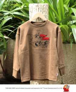 「トムとジェリー」刺繍ロングスリーブTシャツ３