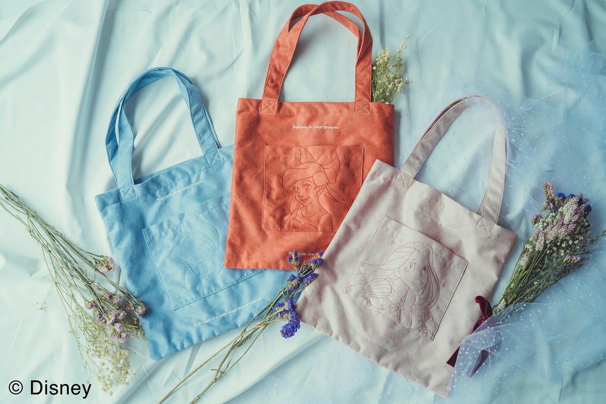 ディズニープリンセス/フェイクスウェードトートバッグ
