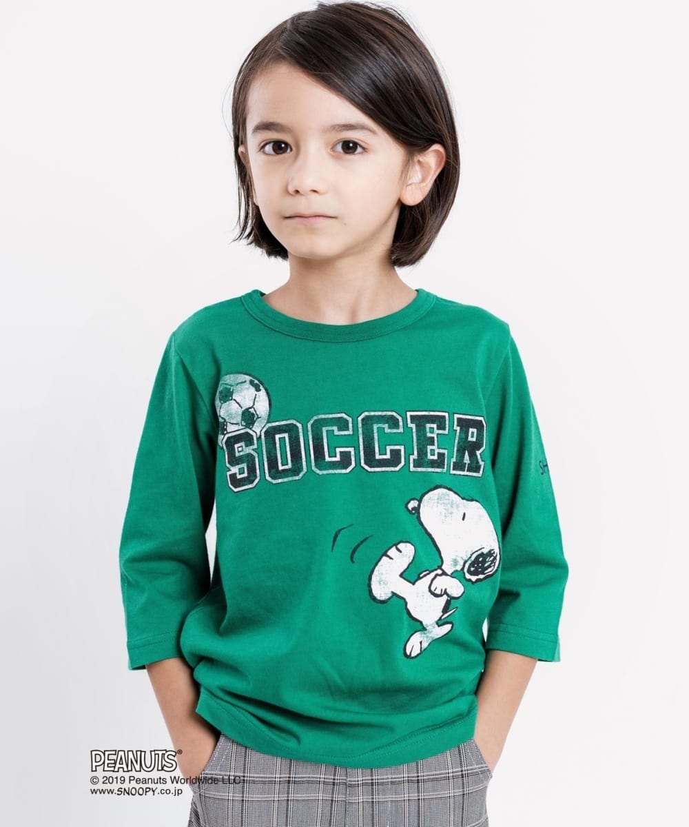 スヌーピー 7分袖 TEE