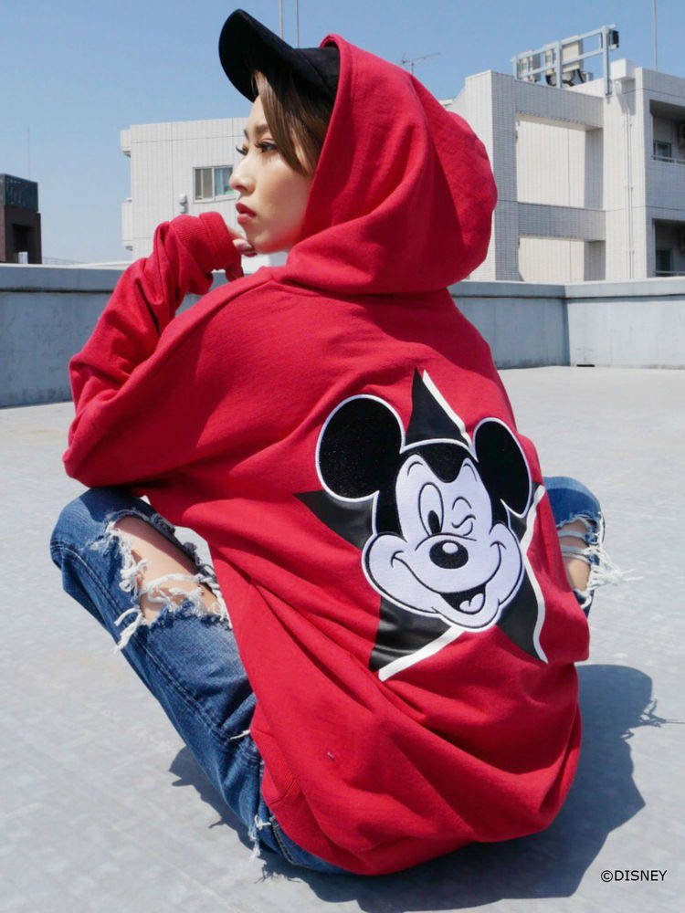 STAR BIG パーカー/MICKEY MOUSE