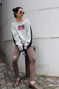 BOX ラインプルオーバー/MICKEY MOUSE４