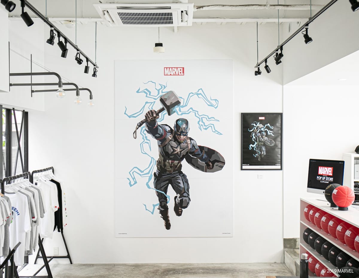 澁谷忠臣氏描き下ろし''キャプテン・アメリカ''