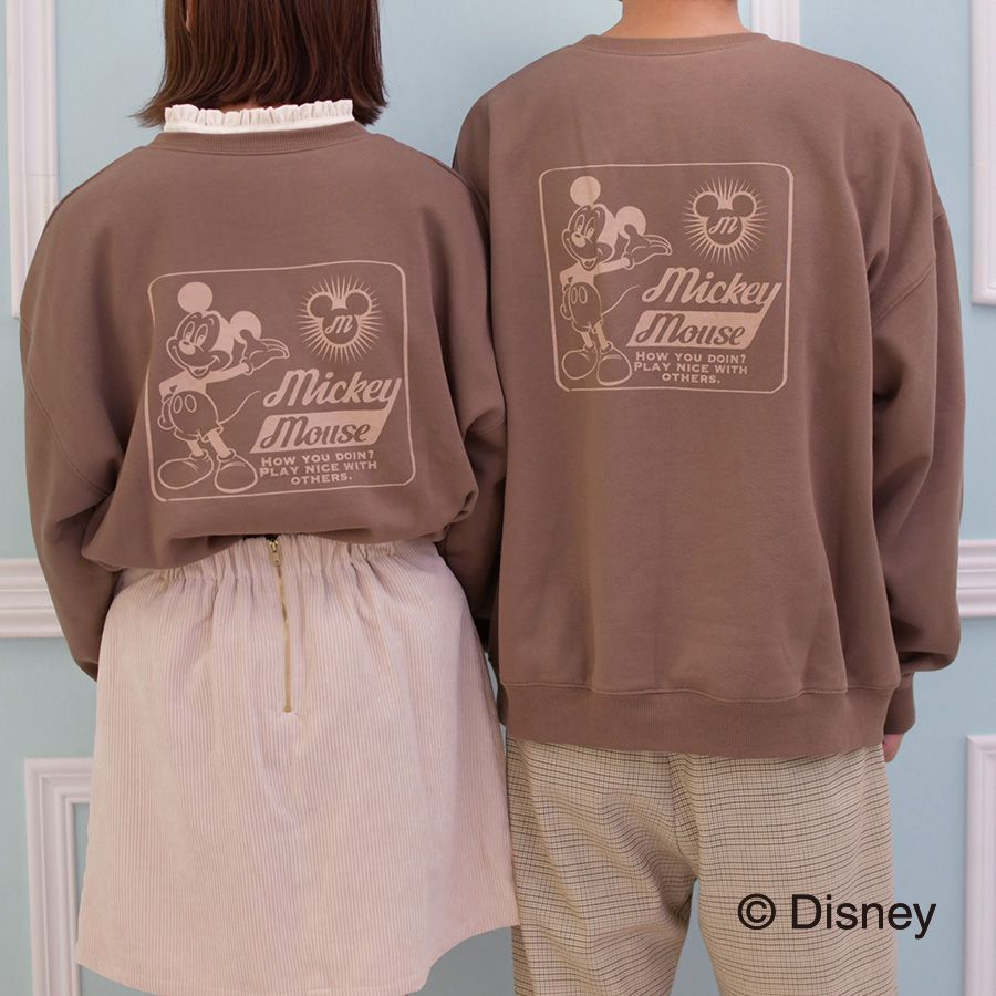 ミッキーマウス/ウラキモウプリントスウェット