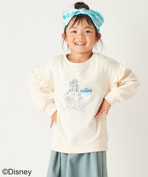 【アナと雪の女王】袖フリルプルオーバー／Disney（ディズニー）