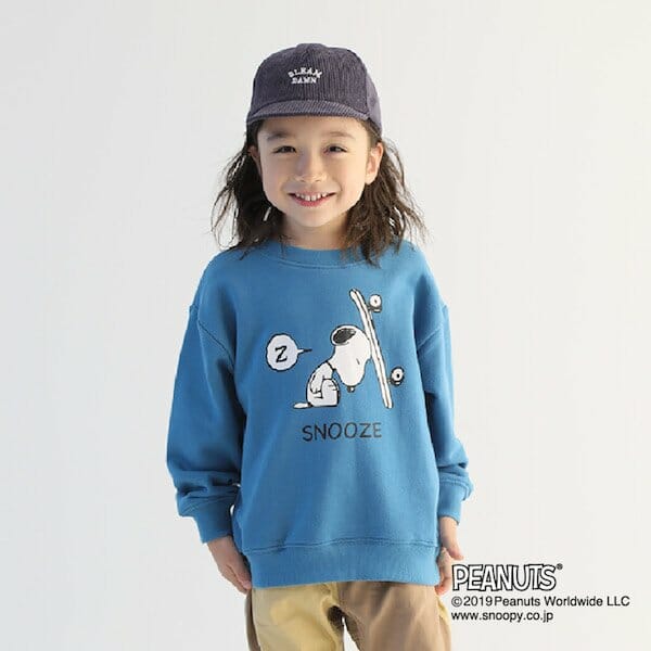 裏毛 スケボースヌーピートレーナー