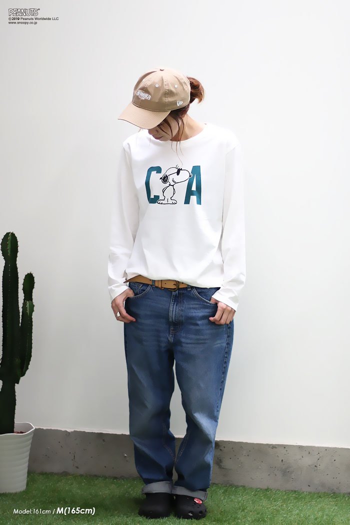 ピーナッツ 親子ペア お揃い スヌーピー CAロンT レディース メンズ2