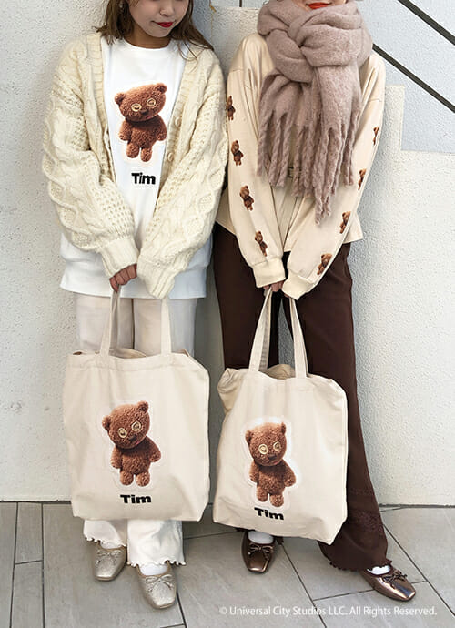 ティム／アップリケトートバッグ