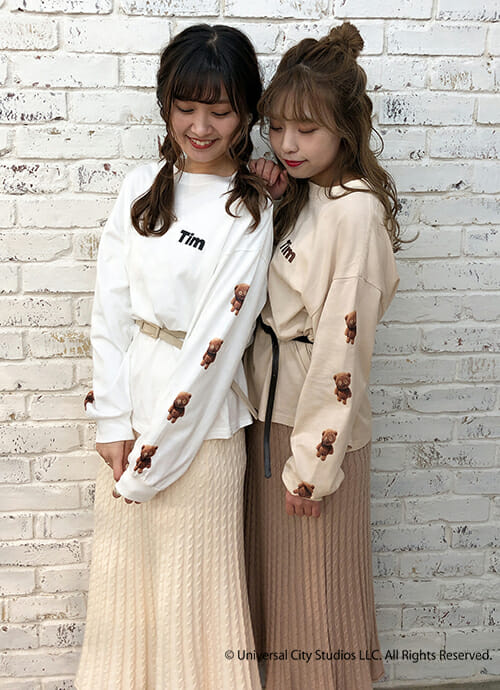 ティム／袖プリントロンTee